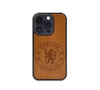 Iconic Puzzles, Chelsea Wooden Phone Case in 100% sustainable wood, compatible with iPhone 14 Pro Max, resistant, gift idea