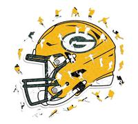 Iconic Puzzles - Green Bay Packers Helmet, Wooden Puzzle officially licensed NFL, 100% sustainable, Gift for Adults and Children, size M, 270 Pcs