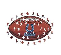 Iconic Puzzles, Indianapolis Colt Crest, 100% eco-sustainable wooden puzzle with official license NFL, size L, 500 pieces