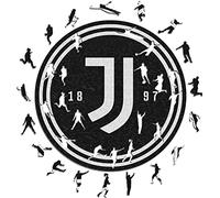 Iconic Puzzles, Juventus, Logo, 100% eco-sustainable wooden puzzle with official license,Size L, 500 Pcs