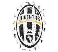 Iconic Puzzles, Juventus, Retro Logo, 100% eco-sustainable wooden puzzle with official license,Size M, 270 Pcs