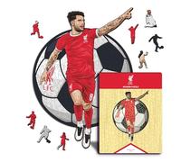 Iconic Puzzles - Liverpool, Dominik Szoboszlai, Officially Licensed Wooden Puzzle, 100% Sustainable, Gift for Adults and Children, Size L, 500 Pieces