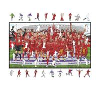 Iconic Puzzles - Liverpool, Premier League Champions 24/25, Officially Licensed Wooden Puzzle, 100% Sustainable, Size S, 150 Pieces