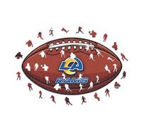 Iconic Puzzles, Los Angeles Rams crest, 100% eco-sustainable wooden puzzle with official license NFL, size L, 500 pieces