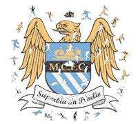 Iconic Puzzles, 100% eco-sustainable wooden puzzle with official license - Manchester City Logo, size S, 150 pieces