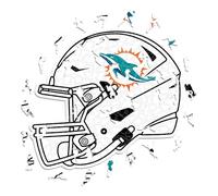 Iconic Puzzles - Miami Dolphins Helmet, Wooden Puzzle officially licensed NFL, 100% sustainable, Gift for Adults and Children, size S, 150 Pcs