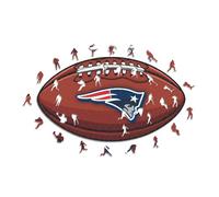 Iconic Puzzles, New England Patriots crest, 100% eco-sustainable wooden puzzle with official license NFL, size S, 150 pieces