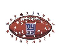 Iconic Puzzles, New York Giants crest, 100% eco-sustainable wooden puzzle with official license, size S, 150 pieces