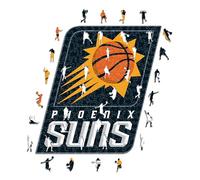 Iconic Puzzles - Phoenix Suns, Logo, Wooden Puzzle officially licensed NBA, 100% sustainable, size S, 150 Pcs
