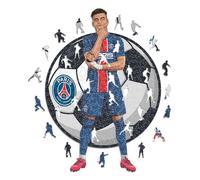 Iconic Puzzles - PSG, Désiré Doué, Officially Licensed Wooden Puzzle, 100% Sustainable, Gift for Adults and Children, Size M, 270 Pieces