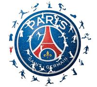 Iconic Puzzles - PSG Logo, Officially Licensed Wooden Puzzle, 100% Sustainable, Gift for Adults and Children, Size S, 150 Pieces