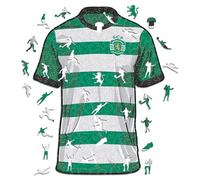 Iconic Puzzles - Sporting CP Jersey, Officially Licensed Wooden Puzzle, 100% Sustainable, Gift for Adults and Children, Size M, 270 Pieces