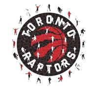 Iconic Puzzles - Toronto Raptors, Logo, Wooden Puzzle officially licensed NBA, 100% sustainable, size S, 150 Pcs