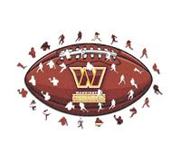 Iconic Puzzles, Washington Commanders crest, 100% eco-sustainable wooden puzzle with official license, size S, 150 pieces