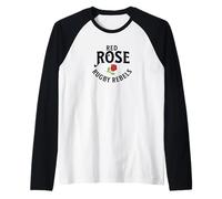 Iconic Rose Rugby Rebels English Rugby - Rugby Fan England Raglan Baseball Tee