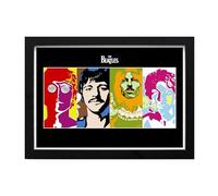Iconic The Beatles Psychedelic A5 Framed Art Print Wall Art