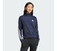 adidas Womens Iconic Wrapping 3-Stripes Snap Track Jacket Legend Ink/White XS
