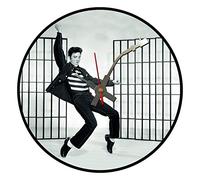 Iconic Young Elvis Presley vinyl record wall clock