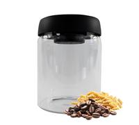 Iconique Glass Vacuum Storage Jar | Smell Proof Container & Airtight Jar | BPA-Free, Leak-Proof Airtight-Seal for Kitchen & Pantry | Smell Proof Jar Ideal for Coffee, Pasta & Baking | 900ml