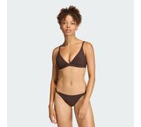 adidas Women's ICONISEA Ribbed Padded Triangle Bikini TOP, Aurora Coffee, 36