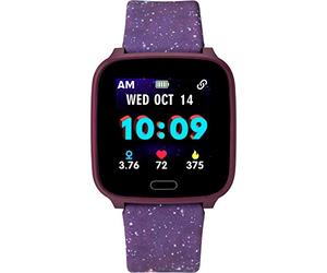 iConnect by Timex Kids Active 37mm Smart Watch with Heart Rate, Notifications and Activity Tracking, Purple Galaxy, Strap.