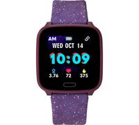iConnect By Timex Kids Active 37mm Smartwatch with Heart Rate, Notifications and Activity Tracking, Purple Galaxy, Smartwatch