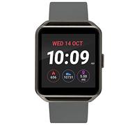 Iconnect Rectangle Gunmetal Case Digital Dial Gray Silicone Strap TW5M31300