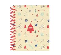ICONOS MERRY XMAS - Notebook 120 Sheets A6, Hard Cover, Ideal for Children of Different Ages, Comfortable and Versatile, Quality and Resistance, 11.5 x 14.5 cm