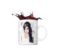 ICONS MERCH Amy.W Novelty Coffee Mug Tea Drinking Cup 11oz Ceramic Merchandise Music Gifts Sidney Maurer Artwork White