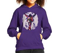 ICONS MERCH Michael Jackson This is it Kid's Hooded Sweatshirt Featuring Sidney Maurer’s Original Artwork Professionally Printed (Purple,XS)