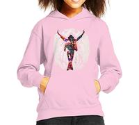 ICONS MERCH Michael Jackson This is it Kid's Hooded Sweatshirt Featuring Sidney Maurer’s Original Artwork Professionally Printed (Baby Pink,S)
