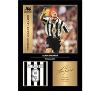 Icons Wall Art Alan Shearer Newcastle Legends Signed A4 Printed Photo Picture Display Gift For Newcastle United Fans Digitally Reproduced Signature Unframed