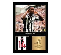 Icons Wall Art Alexander Isak Signed A4 Printed Photo Picture Display Gift For Newcastle Fans Digitally Reproduced Signature Unframed