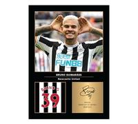 Icons Wall Art Bruno Guimarães Signed A4 Printed Photo Picture Display Gift For Newcastle Fans Digitally Reproduced Signature Unframed