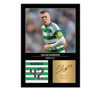 Icons Wall Art Callum McGregor Signed A4 Printed Photo Picture Display Gift For Glasgow Celtic Fans Digitally Reproduced Signature Unframed