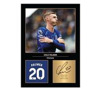 Icons Wall Art Cole Palmer Chelsea Signed A4 Printed Photo Picture Display Gift For Chelsea Fans Digitally Reproduced Signature Unframed