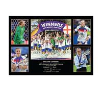 Icons Wall Art England Lionesses European Champions Euro 2025 England Women Football Memorabilia A3 Printed Photo Picture Display Gift For England Fans Digitally Reproduced Unframed