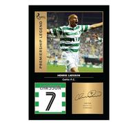 Icons Wall Art Henrik Larsson Celtic Legends Signed A4 Printed Photo Picture Display Gift For Celtic Fans Digitally Reproduced Signature Unframed