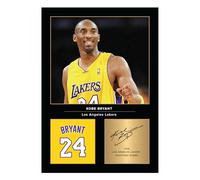 Icons Wall Art Kobe Bryant Signed A4 Printed Photo Picture Display Gift For Basketball Fans Digitally Reproduced Signature Unframed