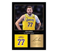 Icons Wall Art Luka Doncic Signed A4 Printed Photo Picture Display Gift For Basketball Fans Digitally Reproduced Signature Unframed