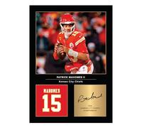 Icons Wall Art Patrick Mahomes Signed A4 Printed Photo Picture Display Gift For American Football Fans Digitally Reproduced Signature Unframed
