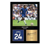 Icons Wall Art Reece James Signed A4 Printed Photo Picture Display Gift For Chelsea Fans Digitally Reproduced Signature Unframed