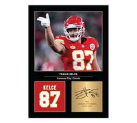 Icons Wall Art Travis Kelce Signed A4 Printed Photo Picture Display Gift For American Football Fans Digitally Reproduced Signature Unframed