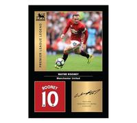 Icons Wall Art Wayne Rooney United Legends Signed A4 Printed Photo Picture Display Gift For Chelsea Fans Digitally Reproduced Signature Unframed