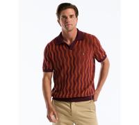 Icons Wavy Johnny Collar Sweater Polo In Port Royale