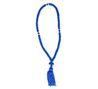 Iconsgr Handmade Blessed Christian Orthodox Greek Komboskoini Prayer Rope 100knots Pentant Blue2