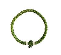 IconsGr Handmade Christian Orthodox Greek Chotki Komboskoini Prayer Rope Thin Green