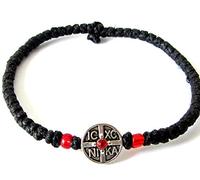 IconsGr Handmade Christian Orthodox Komboskoini Chotki Prayer Rope Bracelet ICXC NIKA