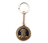 IconsGr Key Ring Ancient Coin Zeus Shield God Zeus Keychain Blue