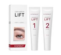 ICONSIGN 2-in-1 Eyelash Lift & Brow Lamination Kit with Hypoallergenic, High-Capacity Perm Lotion for Salon-Quality Results at Home
